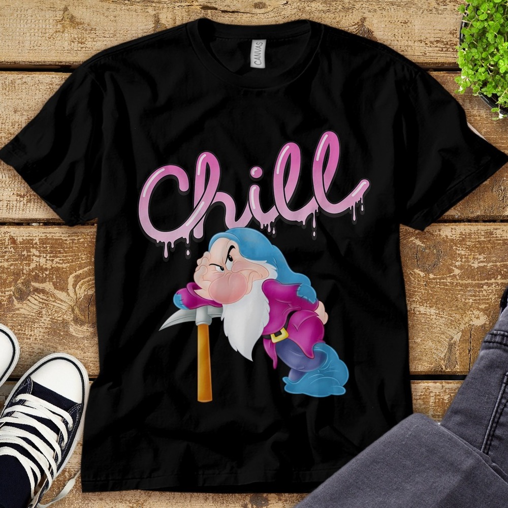 Grumpy Dwarf Chill Snow White And Seven Dwarfs Unisex Tee Adult T-shirt